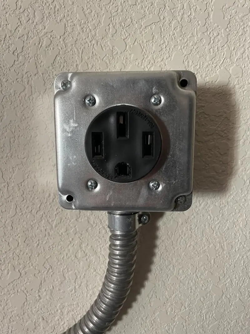 NEMA 14-50 outlet installed for Smart Home Electrical in Connell